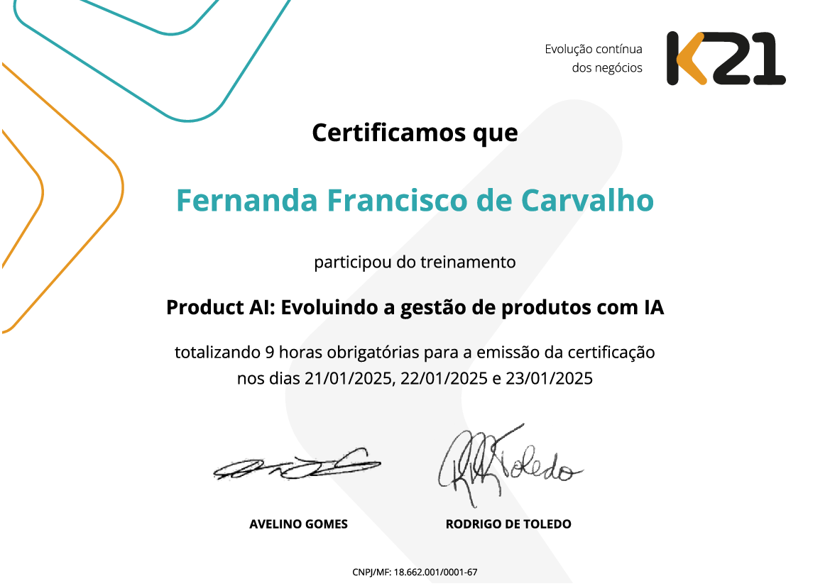Certificado K21
